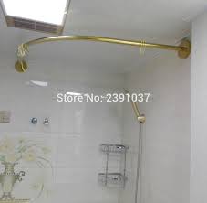 Shop for gold shower rod at bed bath & beyond. 2019 Gold Stainless L Shaped Shower Curtain Poles Punch Free Curved Shower Curtain Rod Suction Cups Bathroom Curtain Rail Track Shower Curtain Poles Aliexpress