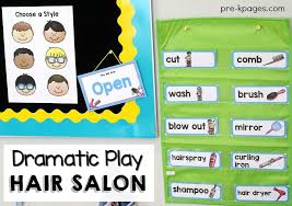 Pretend Play Printables For A Hair Salon Theme In Your Dramatic Play Center Printable Props To Dramatic Play Printables Dramatic Play Preschool Dramatic Play