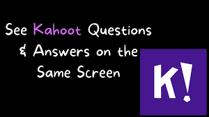 Kahoot answers is an online hack which any kahoot user can use to get the answers for a current unlike kahoot spam tool which floods a session with bots, kahoot answers is not very accurate. Free Technology For Teachers How To Display Kahoot Questions And Answer Choices On The Same Screen