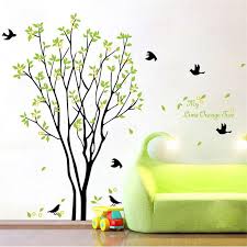 You can diy it freely and creatively. Green Trees Pastoral Wall Stickers Zooyoo9094 Home Decoration Diy Removable Wall Decal Bedroom Wall Decals Bedroom Wall Stickerremovable Wall Decals Aliexpress