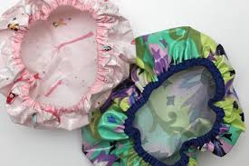 Waterproof Fabric Shower Cap Tutorial Diy Shower Cap Fabric Shower Cap Shower Cap Pattern