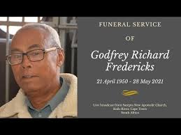 Funeral service of Godfrey Richard Fredericks