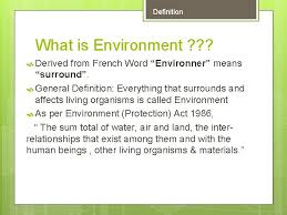 What should be found is balance between them, a way for them to be combined properly. Environment Awareness Introduction Definition Scope Importance Presented By