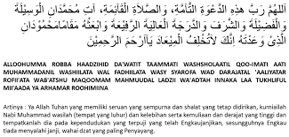 Doa Setelah Adzan Sesuai Sunnah Blog Pendidikan