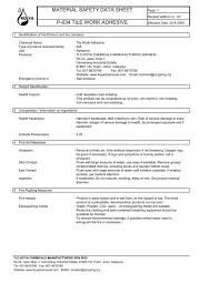 To atlantik cemerlang(m) sdn bhd. Material Safety Data Sheet P 634 Tile Work Adhesive Tlc Koya