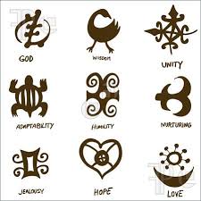Emblems And Symbols An Image Of Adinkra Symbols African Symbols African Tattoo Tribal Symbols