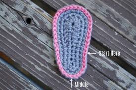 Crochet Baby Flip Flops Sandals Free Crochet Pattern Whistle And Ivy