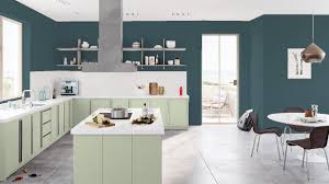 Benjamin Moore Walls Everard Blue Cabinets Saybrook Sage Kitchen Renovation Inspiration Eclectic Kitchen Design Your Own Room