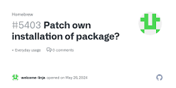Patch own installation of package? · Homebrew · Discussion #5403 ...