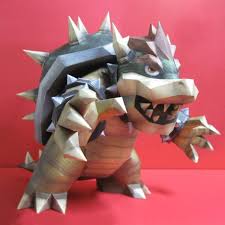 Nintendo Papercraft Bowser Paper Crafts Bowser Geeky Craft