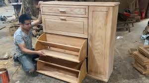Cabinet storage organizers will be the most suitable for more or less roomy kitchens. Amazing Project Woodworking Design Ideas Smart Furniture How To Build A Modern Smart Shoe Cabinet Youtube
