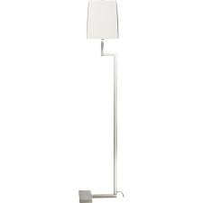 Space Saver Clare Antiqued Silver Floor Lamp In Floor Lamps Torchieres Crate And Barrel Silver Floor Lamp Floor Lamp Lamp