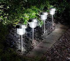 Solar Powered Led Garden Lights 4 Pack Solar Lights Garden Led Garden Lights Garden Post Lights