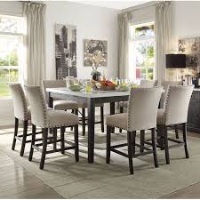 Jeannie 9 Piece Pub Table Set Counter Height Dining Table Pub Table Sets Dining Room Sets