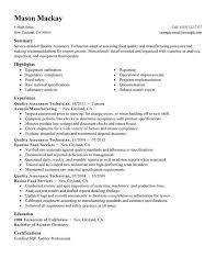 Quality assurance and control is imperative in all industries. Quality Assurance Resume Examples Created By Pros Myperfectresume