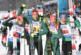Die weltmeisterschaften in östersund, schweden sind voll im gange. Biathlon Wm 2019 In Ostersund Deutsche Mixed Staffel Holt Silber