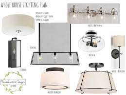 Transitional Whole House Lighting Plan Home Lighting Design Lighting Plan Transitional Lighting