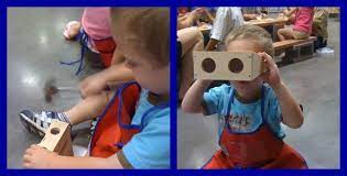 Adventures In Home Educating Lowe S Build Grow Field Trip Binoculars Crafts For Kids Lowes Build And Grow Binoculars For Kids
