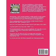 A fun and exciting puzzle game Buy The Official 1950 S Entertainment Word Search Puzzle Book Large Print Easy On The Eyes Word Puzzles For The Decades Paperback Large Print November 24 2020 Online In Indonesia B08p2c69p3