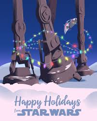 Happy Holidays From Star Wars Star Wars Wallpaper Star Wars Christmas Star Wars Art