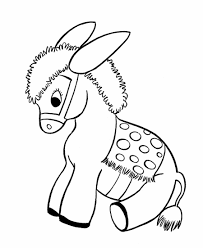 The donkey (equus asinus) is a mammal of the equidae family. Free Printable Donkey Coloring Pages For Kids