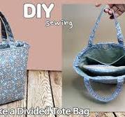 DIY 지퍼포켓 칸막이 토트백 만들기 | How to make a Divided Tote Bag | DIY Tote Bag with  Zipper Divider