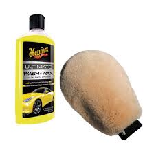 details about meguiars ultimate wash wax shampoo and lambswool soft car wash mitt