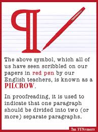 Do You Know What That Backwards P Symbol Is Called Editing Writing Common Core Writing Grammar And Punctuation