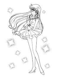 Printable sailor pluto coloring pages. Sailor Mars Coloring Pages Novocom Top