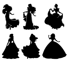 Download Princess Svg Silhouette Clip Art Vector Princess Digital Etsy