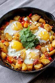 Spicy Potato Egg Hash Recipe Healthy Egg Recipes Healthy Filling Breakfast Potato Breakfast Recipes