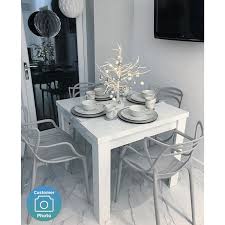 Product details of high gloss white extendable dining table. White High Gloss Dining Table Flip Top Vivienne