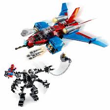 The buildable mech toy is over. Lego Marvel Spider Man Jet Vs Venom Mech Playset 371 Pieces Online In Dubai Uae Toys R Us