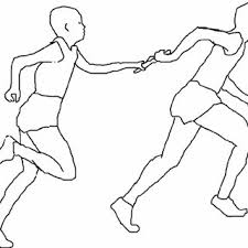 A relay race is a racing competition where members of a team take turns completing parts of racecourse or performing a certain action. The Act Of Passing The Baton In The Relay Race Download Scientific Diagram