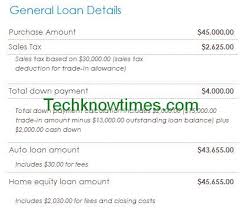 auto loan amortization excel template