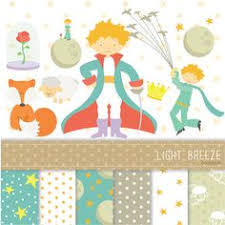 The Little Prince Clipart Vector Digital Scrapbooking Papers Set Instant Download Personal And Commercial Use Der Kleine Prinz Geburtstagsideen Idee