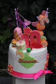 Lekker Zoet Vlinders En Bloemetjes Echte 10 Er Taart Voor Suzanne 10 Jaar