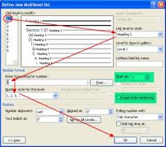How To Create Multilevel Lists In Word Multilevel Word 2007 Words