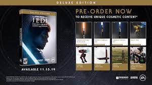 Star Wars Jedi Fallen Order Deluxe Edition All Dlc Pre Order Dlc Items Youtube