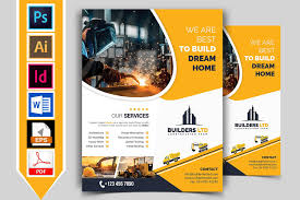 10 Construction Flyer Bundle 90 Off Flyer Template Brochure Design Template Flyer