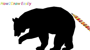 Check out our animal drawing silhouette selection for the very best in unique or custom, handmade pieces from our shops. How To Draw A Bear Silhouette Easy Step By Step Drawing Youtube