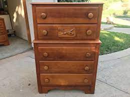 Just Added Vintage 1940 S Maple Highboy Dresser Chest Of Drawers With Relief Carving Of Bomber Plane On One Of The Dr Virginia Homes Dresser Chest Of Drawers