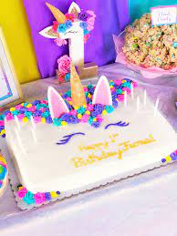 Does your child love unicorns? Unicorn Cakes Diy Unicorn Sheet Cake