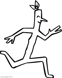 You can download (1000x1000) walking stick coloring page. Stick Man Coloring Pages Coloringall