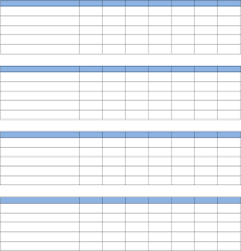 Blank Weekly Kids Chore List Chart Free Download