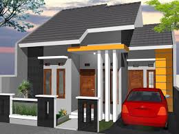 Bentuk penataan landscape juga minimalis, pemakaian model tanaman besar hanya digunakan untuk vocal point. Rumah Minimalis Type 45 Sakti Desain