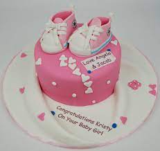 Congratulations on your upcoming bundle of joy! Baby Shower Cake Christening Cake Baby Cake Congratulations Cake Baby Girl Cake Cakes Sydney Birthday Cake Sydney