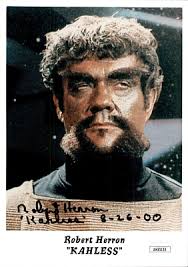 Bob Herron Signed & Inscribed Star Trek TOS Kahless 5x7 Photo #3 JSA COA