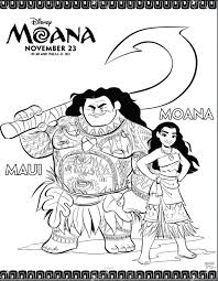 Download and print these disney free printable coloring pages for free. Disney S Printable Moana And Maui Coloring Pages Popsugar Family