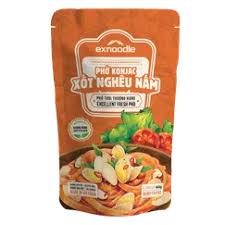 Combo 3 Phở Konjac Xốt Gà Nấm Excook 350g - Phở Tươi Thượng Hạng Ăn Liền,  Ít Calorie, Giàu Chất Xơ, Không Chất Bảo Quản